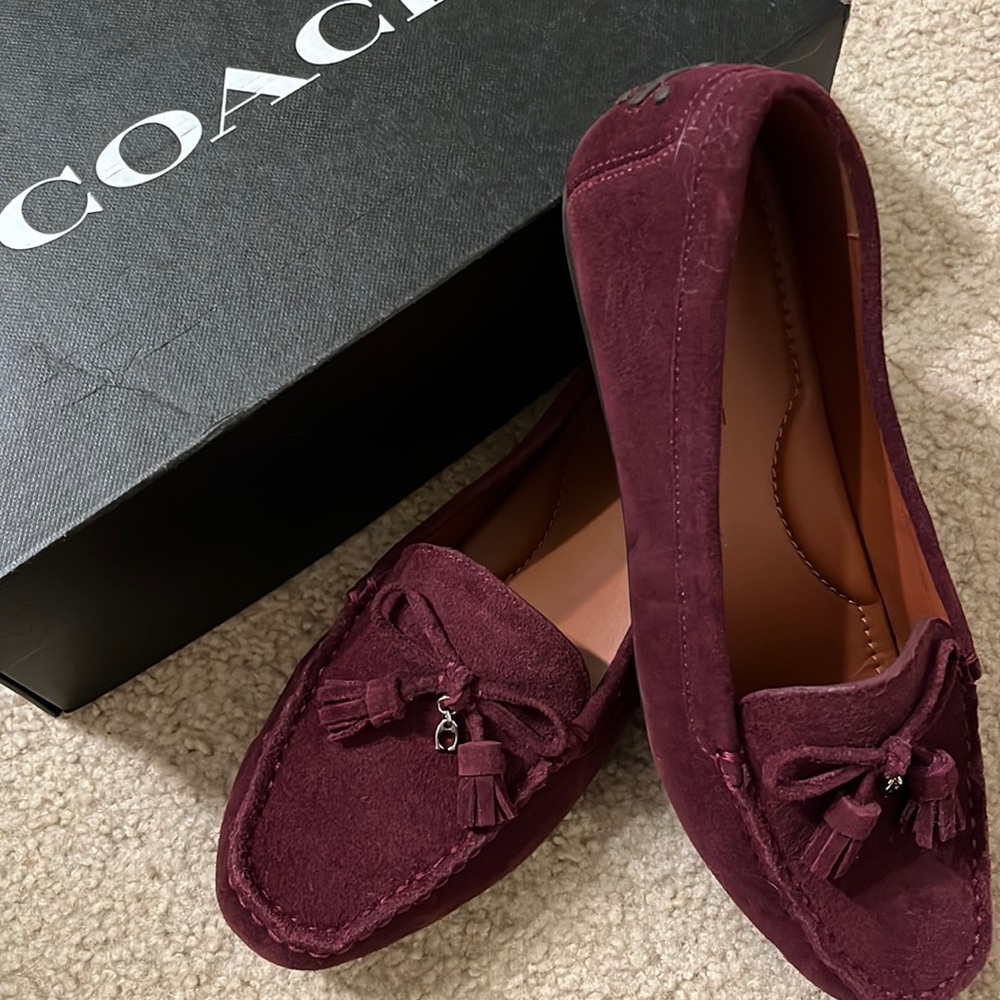 NWB 💥Coach Gia Suede Tassel Loafers Size 9
